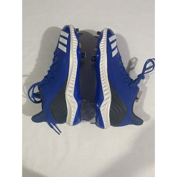 New Women’s Size 9 Blue Adidas Icon Bounce Metal Softball Cleats CG5187 - Picture 3 of 9